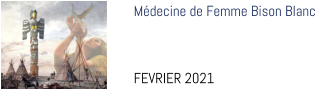 Médecine de Femme Bison Blanc   FEVRIER 2021
